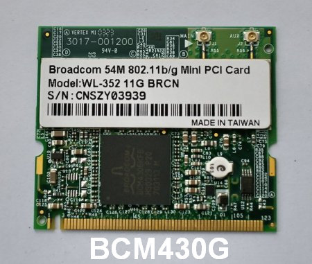 Broadcom BCM-43xx Wireless 802.11ac PCI-E Drivers v.1.558.53.1 download for Windows