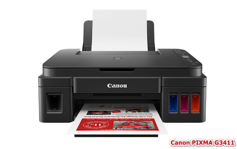 Canon PIXMA G3411 Print Drivers v.1.3, v.20.10.0.4, v.3.20.2.10 download for Windows