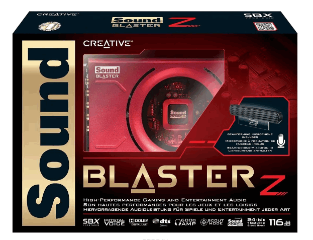 Creative Sound Blaster Z Drivers v.6.0.102.0042, v.1.01.08 download for Windows