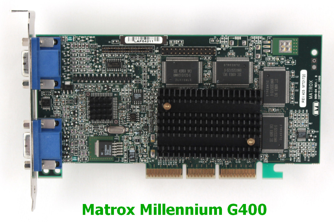 Matrox Millennium PCI Drivers v.5.82.018.0 download for Windows