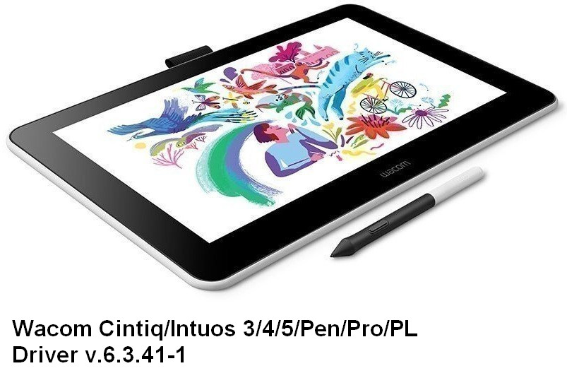 Wacom Cintiq/Intuos 3/4/5/Pen/Pro/PL Driver v.6.3.41-1, v.6.3.40-3, v.3.8.10.30 download for Windows